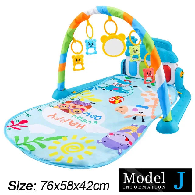 Baby Fitness Play Gym with Music & Piano Mat