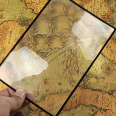 3X Ultra-Thin Full-Page Magnifier Sheet 180 x 120 mm (7.08 x 4.72 in) Book Page Reading Loupe