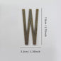 Bronze Self Adhesive House Number Metal English Alphabet Letters for Apartment Room Door Plate Table Mailbox Number Stickers 7cm