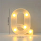 16cm (6.3 in) LED Marquee Letter & Number Light - Battery-Operated Night Lamp for Home, Wedding, Bar & Party Decor