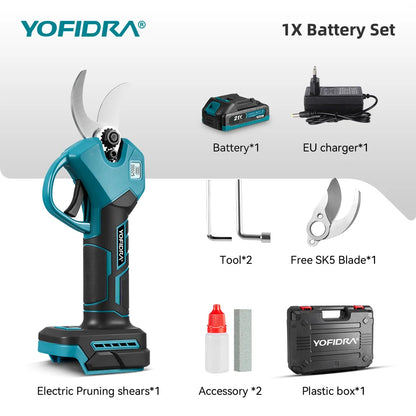 YOFIDRA 18V Cordless Brushless Pruning Shears