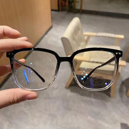 Blue Light Blocking Glasses - Lightweight Anti-Fatigue Unisex Square Frame for Office, Studying & Gaming