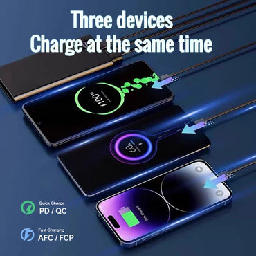 120W 50000mAh Portable Power Bank - Fast Charger with USB-C & Dual USB, Digital Display, Portable Battery Pack for iPhone Samsung Huawei