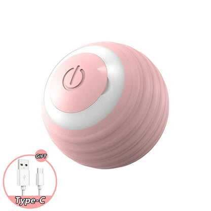 Interactive Automatic Rolling Ball Cat Toy — Battery-Powered Self-Playing Teaser for Kittens & Cats