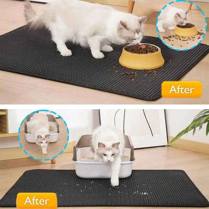 Cat Litter Mat – Waterproof Double Layer For Clean Floors