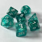 7-Piece Acrylic Polyhedral Dice Set for DnD & Tabletop RPG — d4 d6 d8 d10 d10 d12 d20