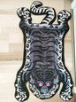 VIKAMA Bionic Tiger Patterned Rug - Exclusive Shaped Mat, Ideal for Living Room & Bedroom Decor, Must - Have Carpet