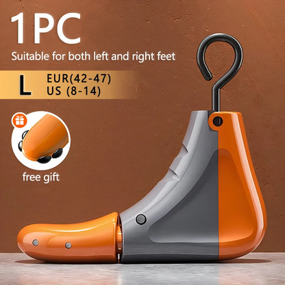 Repacego 4-Way Adjustable Shoe Stretcher - Length & Width, S (EUR 37-42) and L (EUR 42-47), ABS & Metal, Unisex