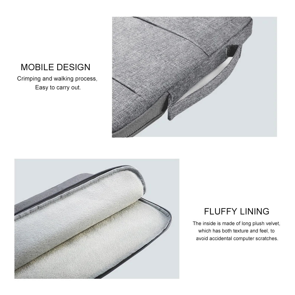 Canvas Laptop Sleeve 11–16 Inch — Slim Zippered Notebook Case