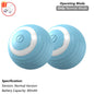 Rechargeable Interactive Cat Ball Toy — Automatic Rolling Smart Toy with Tail, LED & Obstacle Avoidance