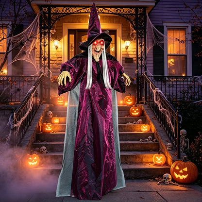 71 in Voice-Controlled Halloween Witch Ghost, Light-Up