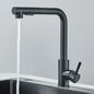 Pull-Out Kitchen Faucet Single-Handle Deck-Mount, High-Pressure Retractable Spout with Dual Spray Modes — Hot & Cold (Brushed Nickel / Matte Black)