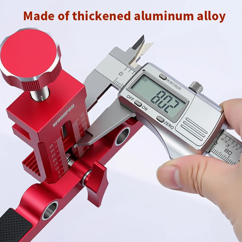 Adjustable Cabinet Door Mounting Jig Set - Aluminum Alloy - Woodworking Tool