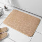Memory Foam Embossed Velvet Bath Rug – Non-Slip Cobblestone Floor Mat for Bathroom & Living Room (1-Pack)