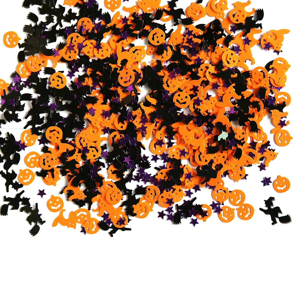 Halloween Confetti Table Scatter Decorations – Plastic Ghost, Cat or Spider Shapes for Party Tables, Spooky Day Displays & Halloween Supplies