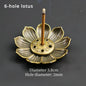 Lotus Alloy Incense Holder Small 1-Pack - Incense Burner for Sticks, Cones & Coils, Home Meditation Decor