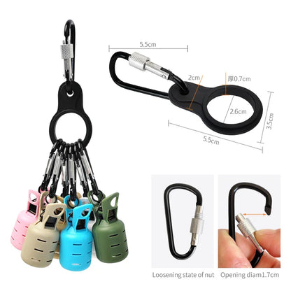 6-Pack Squid Jig Bait Protector Kit — Egi Hook Covers with Carabiner, Webfoot Octopus and Cuttlefish Lure Caps