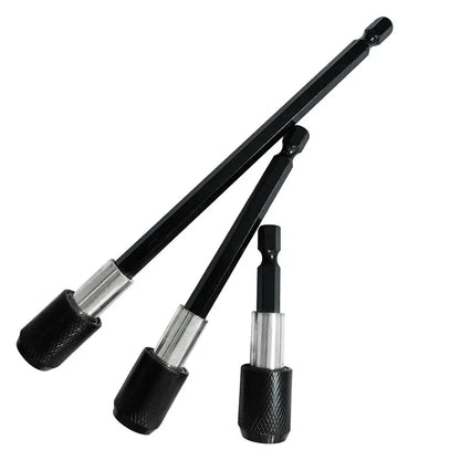 1/4-Inch (6.35mm) Hex Quick-Release Screwdriver Extension Rods 3-Pack 60/100/150mm