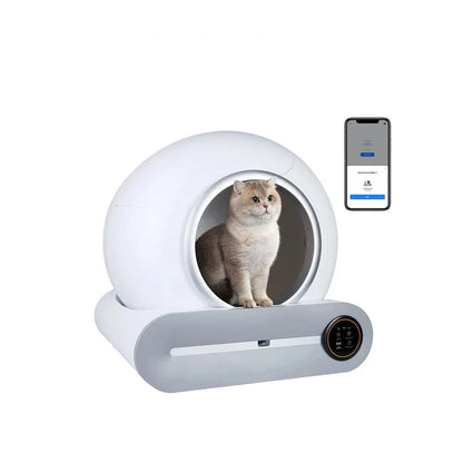 65L Automatic Self-Cleaning Enclosed Cat Litter Box with App Control & Ionic Deodorizer