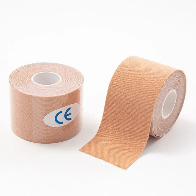 Kinesio Tape Elastic Sports Kinesiology Tape for Muscle & Knee Pain Relief - Athletic Recovery 2.5/5/7.5/10 cm (1/2/3/4 in)