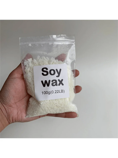 Natural Soy Wax Flakes & Granules for Candle Making — 50g–1000g