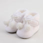 Baby Soft Pompom Snow Booties - Warm Infant & Toddler First Walker Boots, Sizes 12-14 (4.3-4.9 in / 11-12.5 cm)