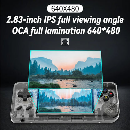 2.83-inch (72 mm) IPS Handheld Retro Game Console with HDMI, 64GB Storage & 5000+ Games