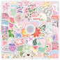 10/30/50/100pcs Cartoon Pink Danish Past Ins Graffiti Stickers Laptop Suitcase Phone Water Bottle Aesthetic Sticker Kids Toys