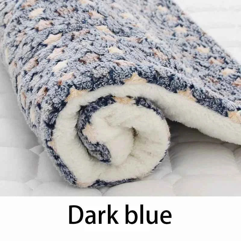 Flannel Pet Sleeping Mat & Dog Bed – Soft, Washable, and Durable
