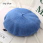 Autumn Winter Felt Beret Hats Women Fashion French Painter Hat Girls Trendy Solid Color Berets Ladies Multicolored Flat Cap