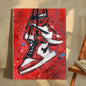 Classic Abstract Wall Art, Graffiti Popular Fashion Sneakers, HD Canvas Print Poster, Home Living Room Bedroom Decoration