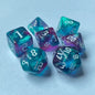 7-Piece Acrylic Polyhedral Dice Set for DnD & Tabletop RPG — d4 d6 d8 d10 d10 d12 d20
