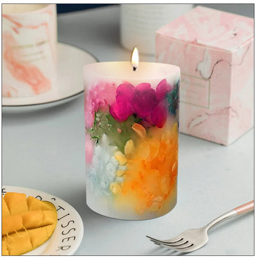 Cylinder Silicone Mold for 3D Scented Candle and Soap Making - DIY Resin, Wax & Plaster Crafts