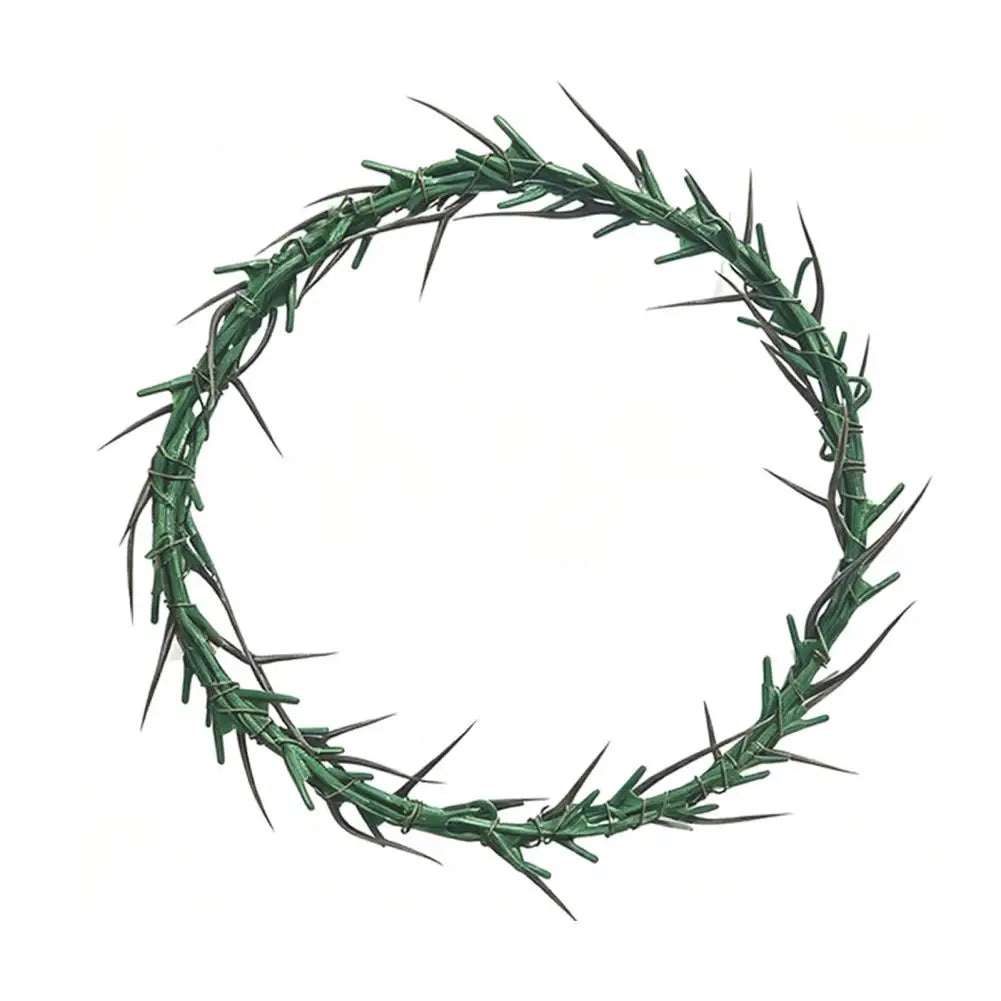 Halloween Crow Thorns Dead Branch Wreath – Realistic Spiked Branch Garland for Haunted House, Door & Horror Decor – 25cm & 45cm