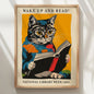 Wake Up And Read National Library Week 1960 Week 1960 Wall Art Prints Canvas Painting Poster Picture For Living Room Home Decor