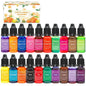 Candle Dye Liquid Colorant Kit – Pigment Set for DIY Candles & Soap, Compatible with Soy Beeswax Gel Paraffin (10ml / 5ml Bottles)