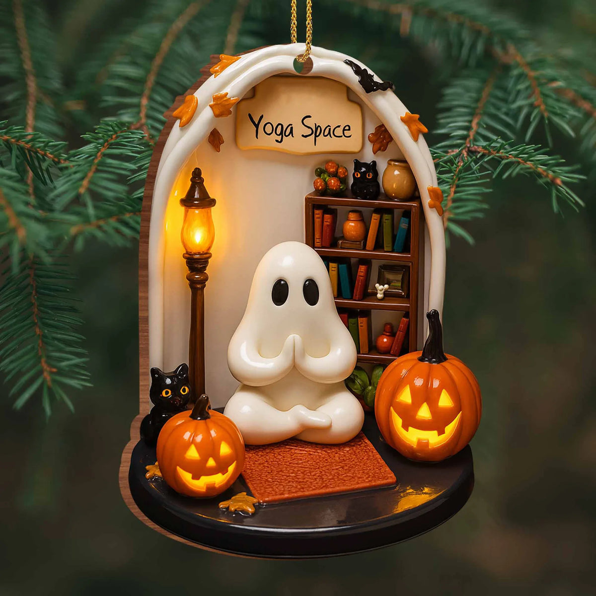 Halloween Acrylic Ghost Hanging Ornament, 6 Designs