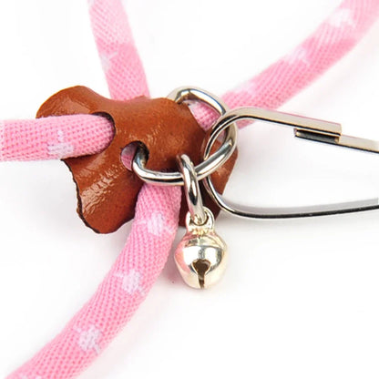 Adjustable Small Pet Harness & Leash with Bell – Hamster, Rat, Mouse, Guinea Pig, Ferret