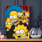 Cartoon Funny The S-Simp-sonsS Poster Sticky Wall Art Printing Waterproof Home Living Bed Room Bar Aesthetic Decor