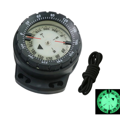 50M Luminous Dive Wrist Compass Waterproof Underwater Navigation with Elastic Cord