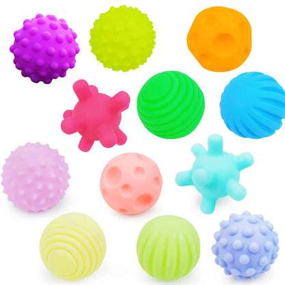 6Pcs Textured Multi Ball Set for Baby Tactile Training