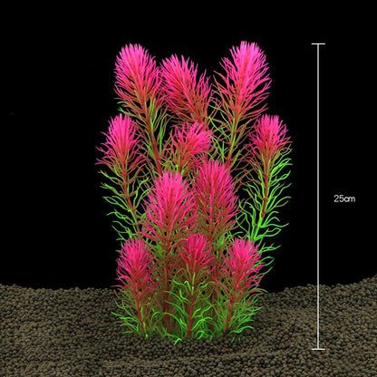 Artificial Aquarium Plants — Plastic Underwater Decorations for Fish Tanks, Realistic Aquarium Decor