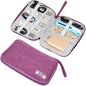 Waterproof Electronics Organizer Pouch - Travel Cable & Accessory Case, Small 9.8 x 7.5 in (25 x 19 cm)
