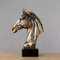 Galloping Horse Head Resin Sculpture Statue Modern Abstract Home Decor Office Desk Art Piece Elegant Gift for Equestrian Lovers