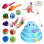 20-Piece Cat Toy Variety Pack – Interactive Kitten Toys Set with Sisal Mice, Feather Wands, Bell Balls & Plush