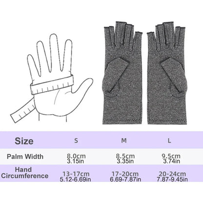 Fingerless Compression Gloves 1 Pair – Wrist Support for Hand Pain, Arthritis & Carpal Tunnel