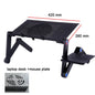 Adjustable Aluminum Laptop Lapdesk with Cooling Fan and Mouse Pad for 11–15.6-Inch Laptops