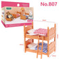 Forest Animal Family Dollhouse Furniture 1/12 Miniature Toys Girl Dolls Accessories Bedroom Bathroom Dollhouse Kit For Dolls