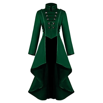 Women’s Gothic Steampunk Tailcoat Jacket, Halloween Costume