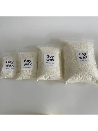 Natural Soy Wax Flakes & Granules for Candle Making — 50g–1000g